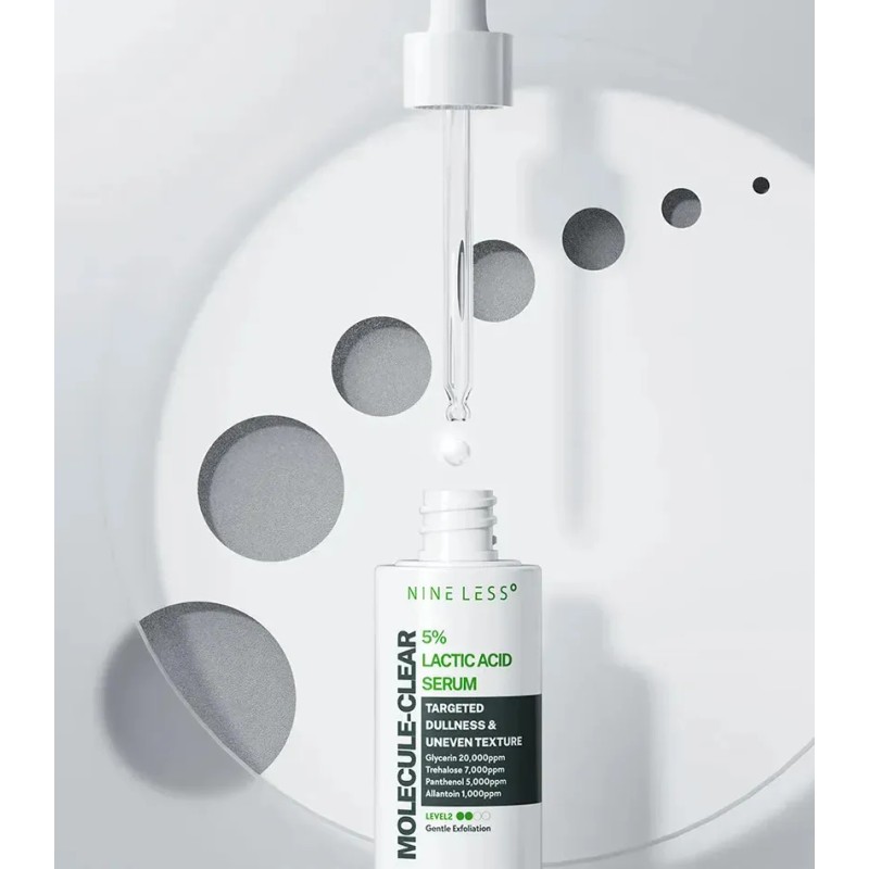 Srum Facial Nineless Molecule-Clear cido Lctico 5 Exfoliante
