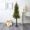 Nearly Natural 5ft. Alaskan Alpine Artificial Christmas Tree with 100
