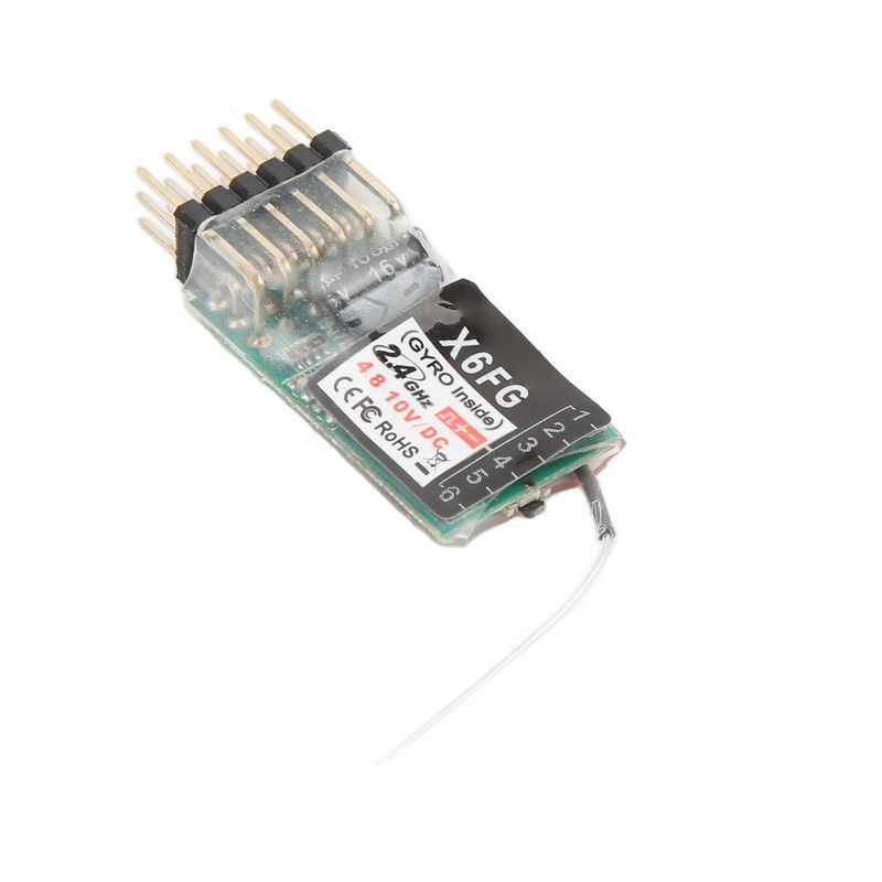 RC Transmitter Black 2.4G 6CH Sensitive Remote Controller With Receiver