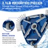 POOLAZA Pool Vacuum Head, Weighted Pool Vacuum Head with 1-1/4'',1-1/2''