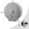 Commercial Jumbo Toilet Paper Dispenser, Wall Mount Stainless Steel 9
