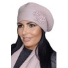 Kamea Feba Women's Beret Winter Warm Classic Headwear, pink