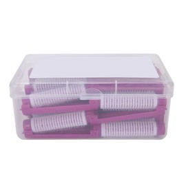 20pcs Hair Perm, Rod Roller Curler Hairdressing Curly Hair Perm Rods Fluffy Perming Rollers Short Large Tool KitPink (Purple)