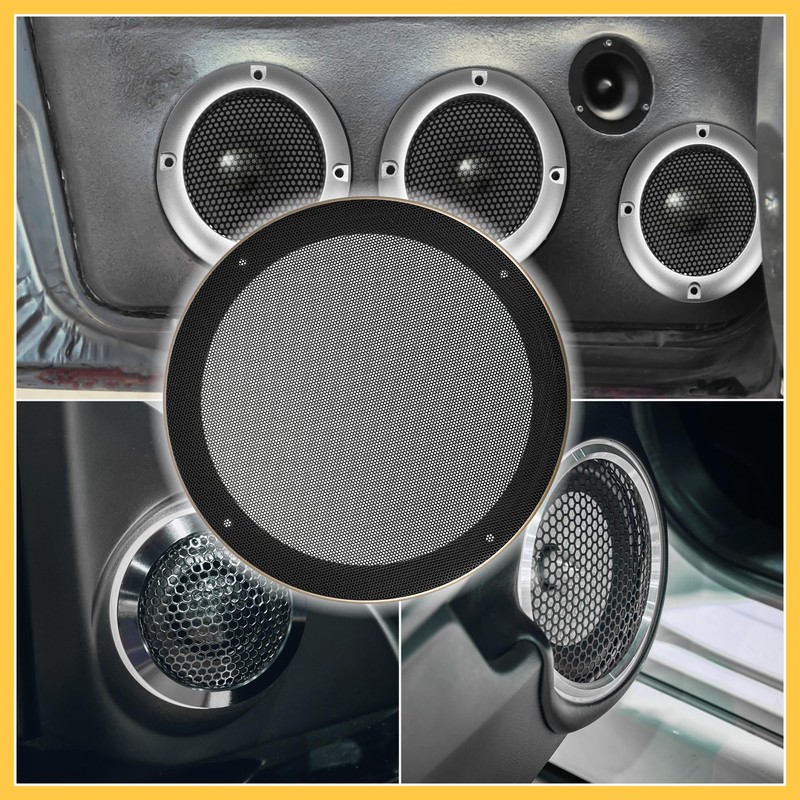 REPAIROCK 8 Inch Car Metal Audio Speaker Grill Cover Mesh