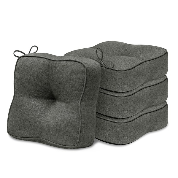 downluxe Thickened Chair Cushions for Dining Chairs Set of 4,