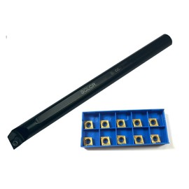 CNC QUALITÄT Drill Bar 8 mm SCLCR 06 Including 10 WSP CCMT 060204 for Steel