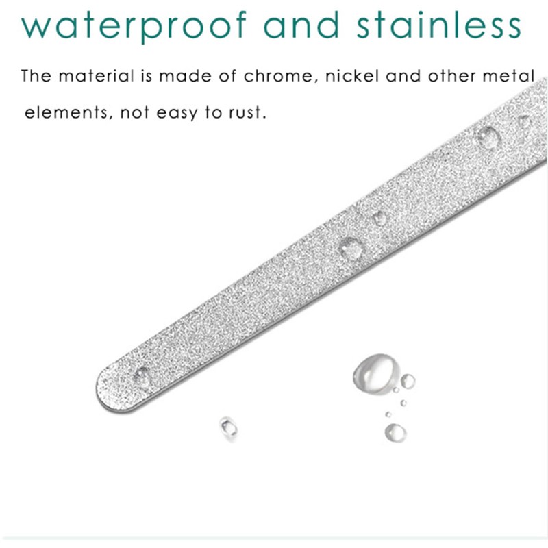 4PC 8 Diamond Dust Nail File - Stainless Steel Nail