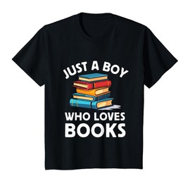Kids Just A Boy Who Loves Books T-Shirt