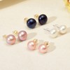 Giant Tomato Freshwater Pearl Stud Earrings Real Pearl Studs 4