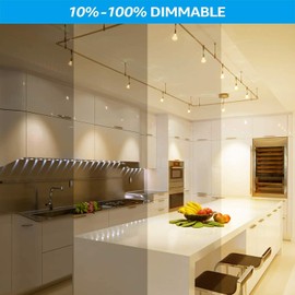 TORCHSTAR LED GU10 Light Bulbs, Recessed Track Lighting Bulb, Dimmable, 4.5W=50W, 3000K Warm White, UL Listed, Pack of 6