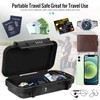 HUANLANG Portable Safe Lock Box with Combination Lock Mini Beach