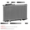 DNA MOTORING 1 Row Aluminum Cooling Radiator Compatible with Lexus