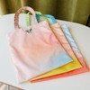 【Fashion Style 】Large Capacity Striped Printed Cotton Canvas Tote -