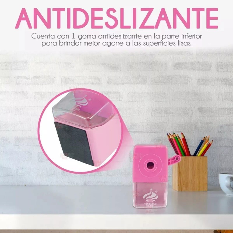 Misorel Sacapuntas Manual De Manivela Afilador Acero Helicoidal