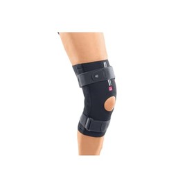 medi Stabimed Pro Knee Brace - Knee Brace with Physioglide Joints, Wedges Set for Movement Limitation and Wrap Closure - Stabilising Knee Support for Secure Hold - Grey/Size L
