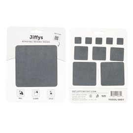 Jiffys Restickable Cleaning Pads – Reusable, Washable, Multi-Surface Cleaner for Home & Kitchen, Fossil Grey