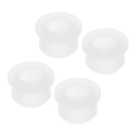 sourcing map 4Pcs Snap Rubber Grommet Hole Plug Mount Dia 10.5mm ID 7.5mm H 10mm Seal Anti-Scratch for Electrical Box Cable Pipe Transparent