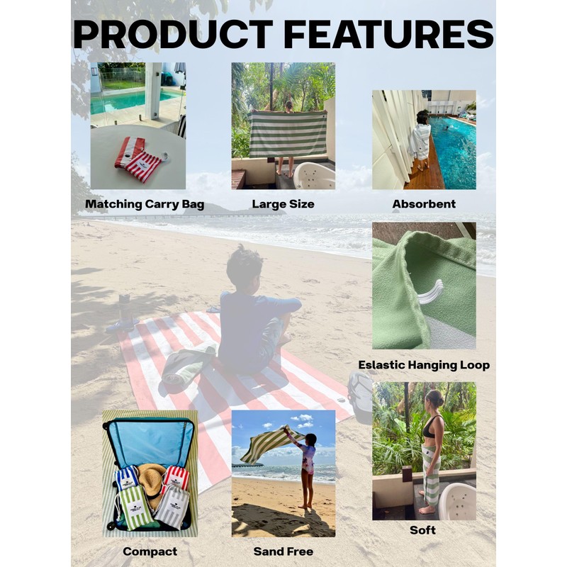 Prime Plus Essentials Quick Dry Microfibre Towel – Quick Dry,