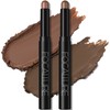 FOCALLURE 2 Pcs Cream Eyeshadow Stick,Brightener Eyeshadow Pencil Crayon,Highlighter Eye