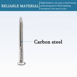 QUARKZMAN 1.2 x 16 mm Tiny Nails x 500 Pieces Handmade Hardware Fixings Mini Nails for Baseboard and Woodworking Black