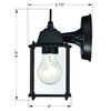 WISBEAM Outdoor Wall Lantern, Wall Sconce as Porch Lighting Fixture,