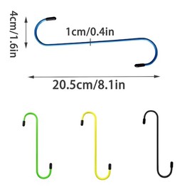 Pack of 4 Brake Piston Resets, Brake Piston Hangers, Brake Caliper Hook Hanger, Brake Caliper Hanger, with 8 Rubber Tips, for Most Vehicles and Various Car Repair Work and Task