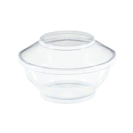 Bluesky Trading MiniWare Clear Stackable Bowls With Lids (6 Oz.) - Pack Of 6 - Sleek Design, Perfect for Meal Prep, Snacks, & Food Storage