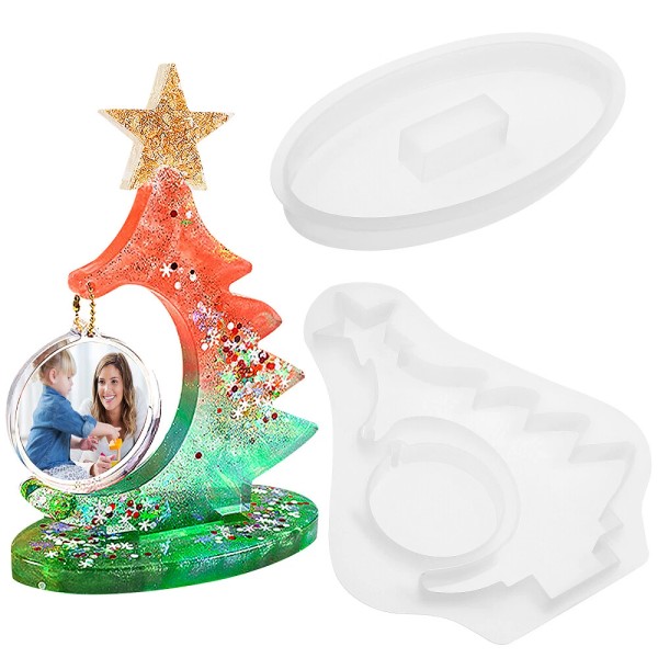 None 1 Set Silicone Mold Home Decorative Photo Frame Epoxy