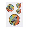 4 x 'African Grey Parrot' Temporary Tattoos - Water Resistant,
