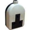 White High Impact Extension Single Socket / Heavy Duty Electrical