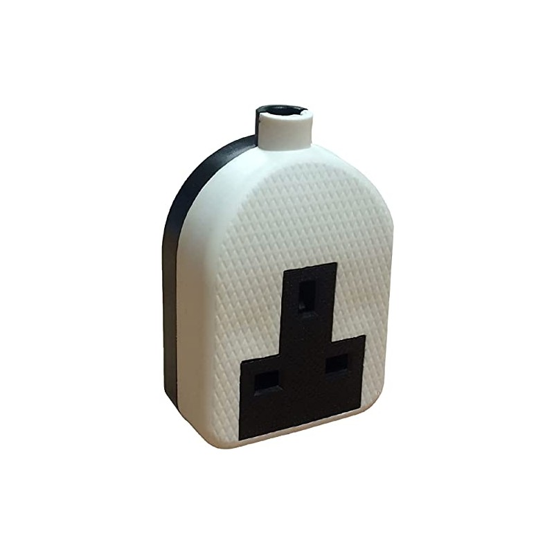 White High Impact Extension Single Socket / Heavy Duty Electrical