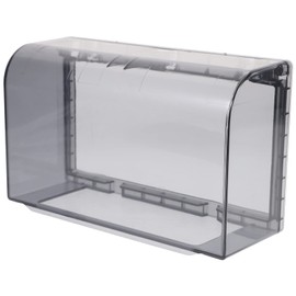 iplusmile 2-Gang Weatherproof Outlet Cover in Use Electrical Power Outlet Cover, Outdoor Plug and Receptacle Protector for Garden Home Bathroom, Clear Black