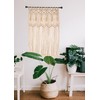 Hysunland French Door Window Curtains Handmade Macrame Side Window Curtain