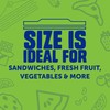 Ziploc Sandwich and Snack Bags with EasyGuide Texture, Plastic Storage
