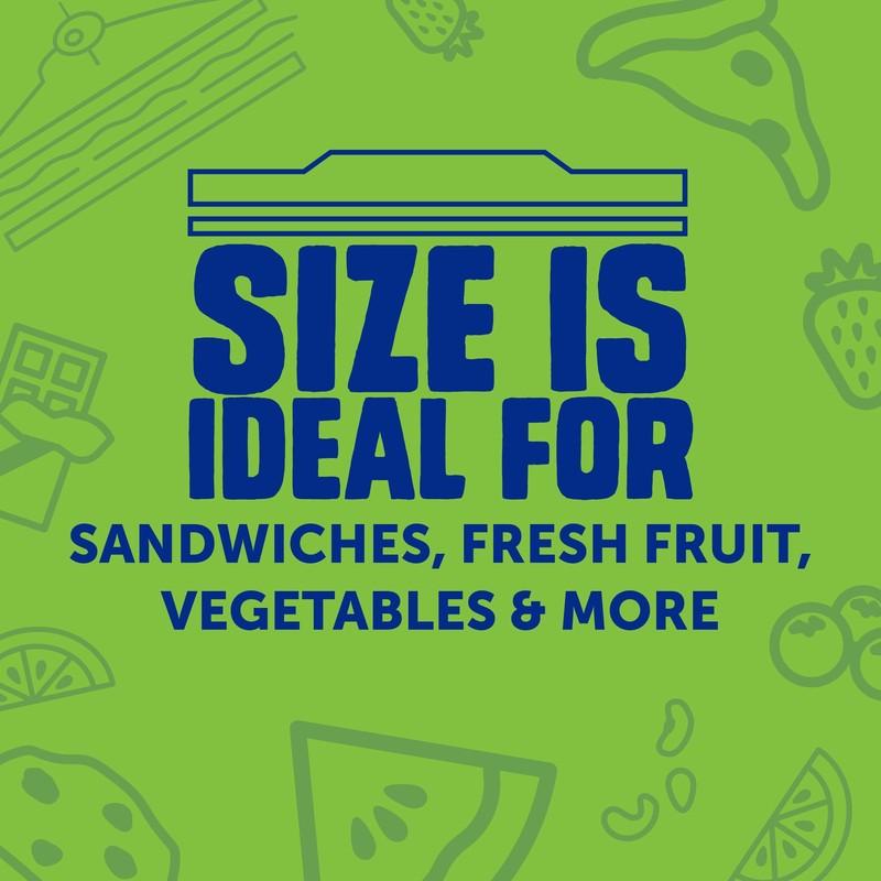 Ziploc Sandwich and Snack Bags with EasyGuide Texture, Plastic Storage