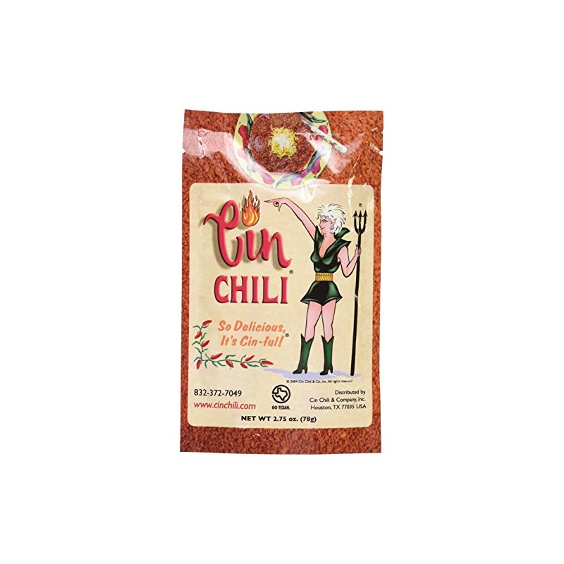 Cin Chili Mix Deliciously Cin-ful Seasoning for Cooking or Baking,