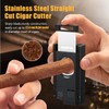 SEMKONT Triple Jet Flame Cigar Lighter with Cutter, Windproof Butane