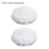 sourcing map 2pcs 3 Inch (75mm) Wool Buffing Pad 3"