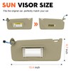 Beige Driver Left Side Sun Visor Replacement Compatible with 2008