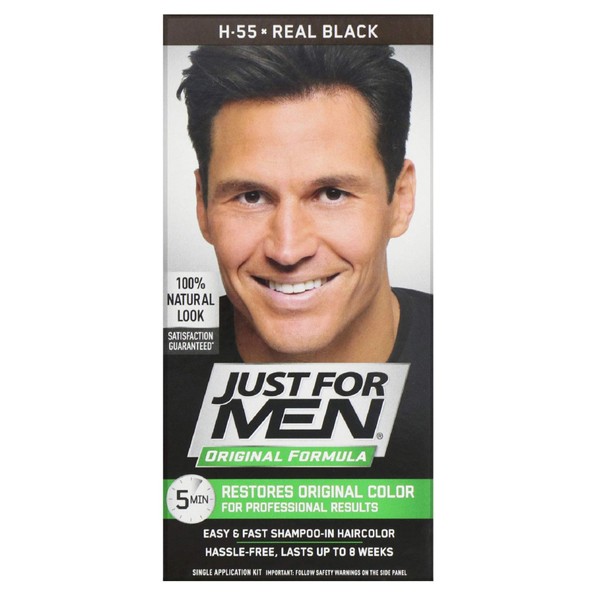 JUST FOR MEN Hair Color H-55 Real Black 1 Each