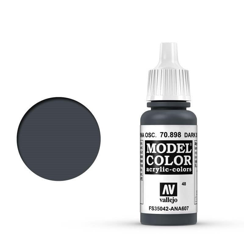 Vallejo Dark Sea Blue Model Color Paint, 17ml