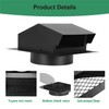 LTSEAME 6 inch Roof Vent Cap, Removable Roof Vent, Bathroom