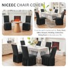 NICEEC Plush Chair Covers for Dining Chairs Covers Set of