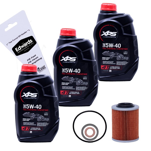 Can-Am XPS 4-Stroke Full Synthetic Oil Change Kit for Can-Am
