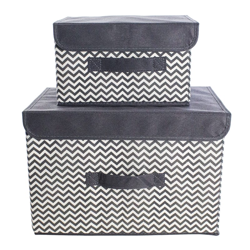 Clay Roberts Storage Baskets with Lids, Pack of 2 Storage