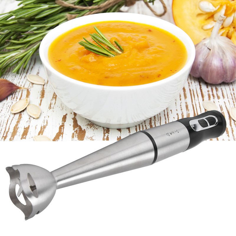 Food Blender Handheld Electric Stainless Steel Mixer Household Kitchen Tool