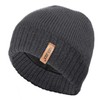 RockJock STORMACTIVE Mens Waterproof Windproof Classic Warm Beanie Hat-CHARCOAL