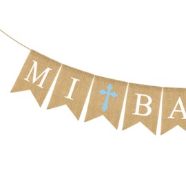 Blue Mi Bautizo Banner