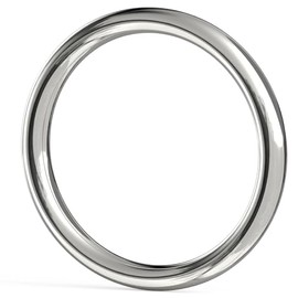 BEYOURD 6 inch Metal O Rings, Stainless Steel Round Ring Buckles, Solid Welded Metal Loop for Macrame, Hanging Slings Rope