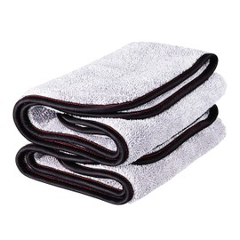 Griot's Garage PFM Terry Towel, Microfibre Towel, Cleaning, Drying and Polishing, Vehicle Detail, Scratch Resistant, 16 x 16 Inch, Pack of 2, 55586